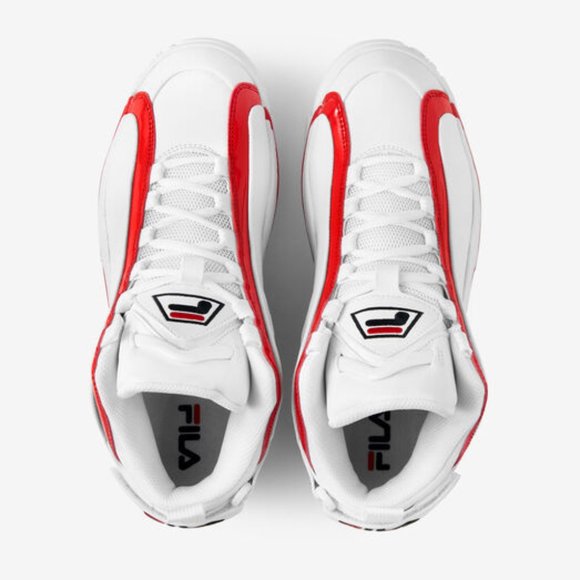 Fila Grant Hill 2 OG Mid Mens Basketball Shoes White Red 1BM00637-114 NEW Size 9 - Picture 3 of 9